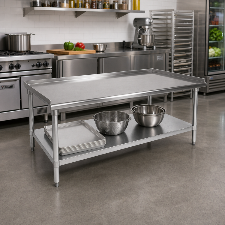 Product image #2 for John Boos Stainless Steel Equipment Stand with Adjustable Undershelf, 18 Inch W x 36 Inch D x 24 Inch H