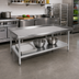 Thumbnail image #2 for John Boos Stainless Steel Equipment Stand with Adjustable Undershelf, 18 Inch W x 36 Inch D x 24 Inch H