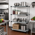 Thumbnail image #2 for Quantum 48-Inch W x 14-Inch D x 54-Inch H 4-Shelf Solid Stainless Steel Shelving Starter Kit