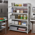 Thumbnail image #3 for Cambro Camshelving Premium 5-Tier Vented Add-On Polymer Shelving Unit, 18 x 72 x 72 Inches, Speckled Gray