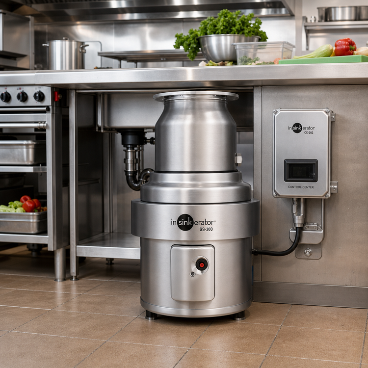 Product image #2 for InSinkErator SS-300 3 HP Complete Food Waste Disposer Package with 18-Inch Bowl and CC-202 Control Center