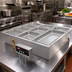 Thumbnail image #2 for Hatco HWBI43-3DA Drop-In Modular/Ganged 3-Pan 4/3-Size Heated Well with Drain and Auto-Fill
