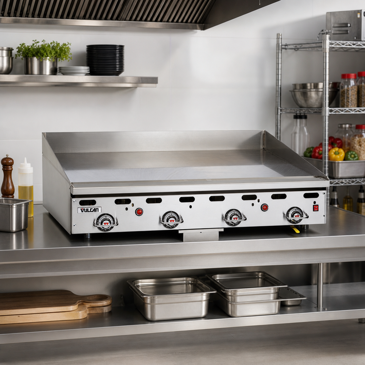 Product image #3 for Vulcan 948RX Heavy Duty Countertop Gas Griddle, 48-Inch x 24-Inch Cooking Surface