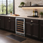 Thumbnail image #2 for Eurodib USA USF54S 57-Bottle Reach-In Wine Cabinet, Single Temperature Zone, Stainless Steel Framed Glass Door, Self-Contained Refrigeration