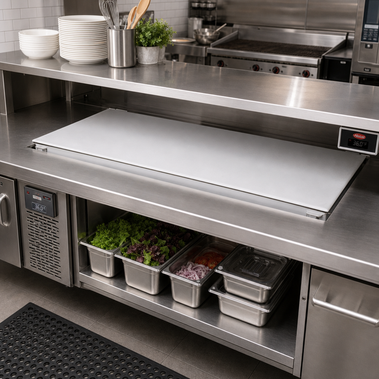 Product image #2 for Hatco 48-Inch Undermount Cold Shelf, 19.5-Inch Deep, Remote Refrigeration, Aluminum