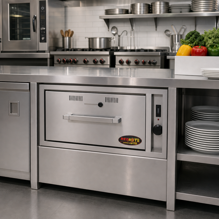 Product image #2 for RedHots Built-In Stainless Steel Single-Drawer Warming Drawer, 120V