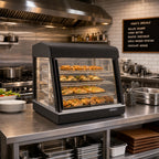 Thumbnail image #2 for Admiral Craft Equipment Corp. HD-26 26-Inch Countertop Electric Heated Food Display Case with 3 Adjustable Shelves