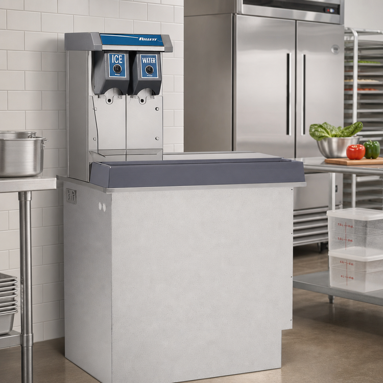 Product image #2 for Follett Vision VU155N0RP 150 lb. Low Profile Push Button Ice and Water Dispenser