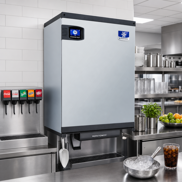 Product image #2 for Manitowoc Indigo NXT QuietQube Remote Air-Cooled Half-Dice Cube Ice Machine Head Section for Beverage Dispensers
