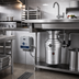 Thumbnail image #2 for InSinkErator SS-100 Complete Commercial Food Waste Disposer Package with 18-Inch Bowl and CC-101 Control Center