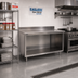 Thumbnail image #2 for Eagle Spec-Master Marine Counter Edge Open Front Work Table, 120 x 24 Inches, 14/304 Stainless Steel Top