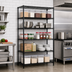 Thumbnail image #2 for Quantum 5-Shelf Stationary Wire Shelving Starter Kit, 60