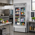 Thumbnail image #2 for Everest Refrigeration EMGR33-SS 2-Section Glass Door Merchandiser Refrigerator, 33 Cu. Ft., Sliding Doors, Stainless Steel