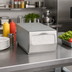 Thumbnail image #2 for Dispense-Rite Countertop 1-Sided Full-Fold Napkin Dispenser with Brushed Satin Steel Faceplate