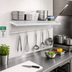 Thumbnail image #2 for All-Welded Tubular Aluminum Wall Shelf, 36 x 18 Inches