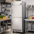 Thumbnail image #3 for Beverage-Air Horizon Series 1-Section Dual-Temperature Reach-In Refrigerator/Freezer with Half Solid Doors, Bottom Mount, Stainless Steel