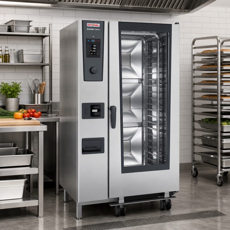 Product image #2 for RATIONAL iCombi Classic 20-Full Size Electric Combi Oven, Floor Model, 208/240V 3-Phase