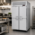 Thumbnail image #2 for Turbo Air PRO Series Pass-Thru Heated Holding Cabinet, 2-Section, 53 Cu. Ft., Front Solid / Back Glass Half Doors
