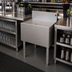 Thumbnail image #2 for Glastender Freestanding Underbar Drainboard, 24 Inch x 19 Inch, Stainless Steel