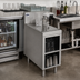 Thumbnail image #2 for Advance Tabco Prestige Supreme Underbar Drainboard Cabinet, Open Front, Stainless Steel, 18 x 25 x 36 Inches