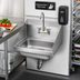Thumbnail image #2 for Vollrath 1410CS Wall-Mounted Hand Sink with Splash Guard Sides and Strainer, 17 x 15 Inches