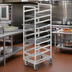 Thumbnail image #2 for Channel Manufacturing Standard Series Aluminum Cafeteria Tray Rack, Single Section, End Load, 36-Tray Capacity, 64-Inch High