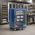 Thumbnail image #2 for Metro C5 3 Series Mobile Half-Height Moisture Heated Holding and Proofing Cabinet with Blue Insulation Armour and Clear Polycarbonate Door