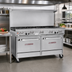 Thumbnail image #2 for Southbend Ultimate 60-Inch Gas Restaurant Range with 9 Open Burners and 2 Convection Ovens