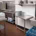 Thumbnail image #2 for BK Resources 26-Inch Right-to-Left Straight Clean Dish Table with 10-Inch Backsplash