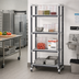 Thumbnail image #2 for Cambro Camshelving Elements XTRA 4-Tier Stationary Starter Polymer Shelving Unit, 18 x 36 x 84 Inches, Vented, Speckled Gray