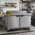 Thumbnail image #2 for Beverage-Air WTFR48AHC 48-Inch Two-Section Dual-Temperature Worktop Freezer/Refrigerator, Left Freezer / Right Refrigerator