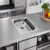 Thumbnail image #2 for Eagle Group Seamless Weld-In One-Compartment Stainless Steel Sink, 14 x 16 x 6 Inch Bowl