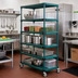 Thumbnail image #2 for Eagle QuadPlus 5-Tier Mobile Starter Wire Shelving Unit, 48