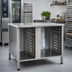 Thumbnail image #2 for RATIONAL US III UltraVent Mobile Oven Stand for SelfCookingCenter 62 and CombiMaster Plus 62, Stainless Steel, 20 Supporting Rails