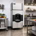 Thumbnail image #2 for Ice-O-Matic ICE Series Floor Model Ice & Water Cube Ice Dispenser, 180 lb Storage, 30-Inch Wide
