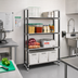 Thumbnail image #2 for Cambro Camshelving Elements XTRA 4-Shelf Solid High Density Top Rail Stationary Starter Unit, 18 in. D x 42 in. L x 81 in. H