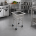 Thumbnail image #2 for Eagle Group Mobile Stainless Steel Soak Sink with 24 x 24 x 8-Inch Compartment