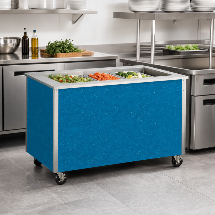 Product image #3 for Vollrath 4-Series Signature Server® Countertop Refrigerated Cold Food Station, Stainless Steel, 46 x 28 x 27 Inches, 3-Pan