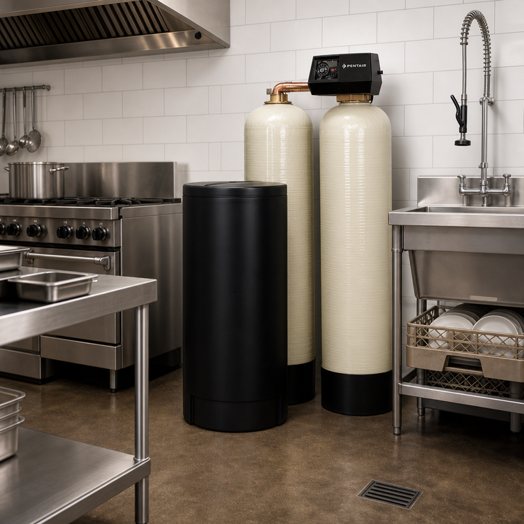 Product image #2 for Everpure CES-9500E-150 Twin Tank Water Conditioner, 150,000 Grain Capacity