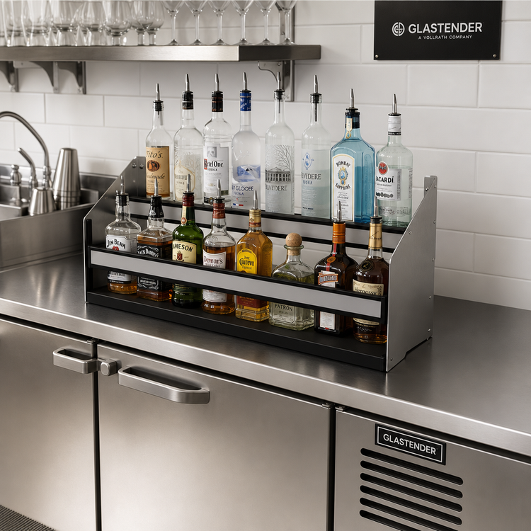 Product image #2 for Glastender DSR-28 28-Inch Double Stainless Steel Speed Rail