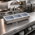 Thumbnail image #2 for Vollrath Short-Side 2-Pan Drop-In Hot Well with Thermostatic Controls, 120V, Marine-Grade Stainless Steel