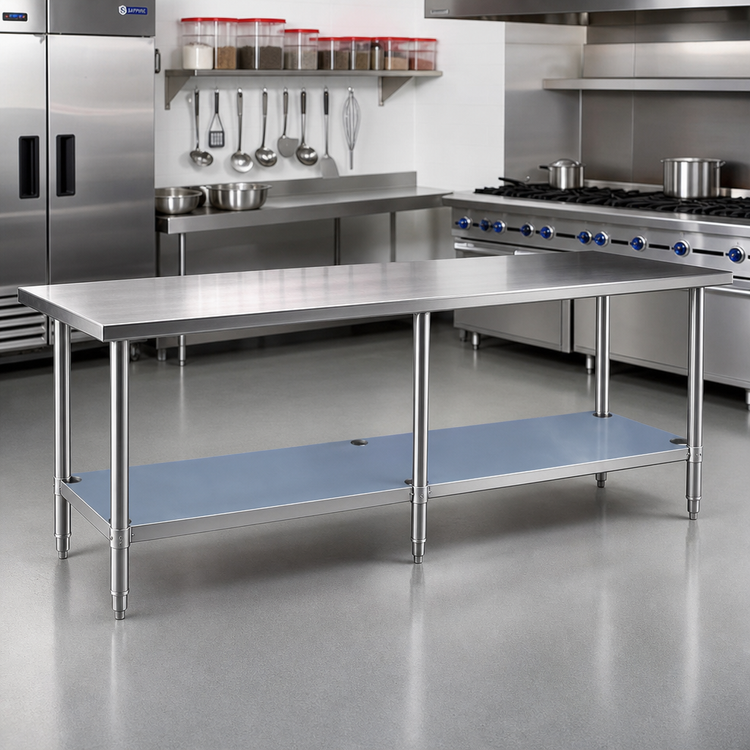 Product image #2 for Sapphire Manufacturing 103 Inch x 31 Inch 18 Gauge Galvanized Steel Work Table Undershelf