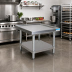 Thumbnail image #2 for BK Resources MST-3024SS 30 x 24 x 20 Inch Stainless Steel Machine Stand with Adjustable Undershelf