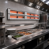 Thumbnail image #2 for Hatco Glo-Ray® 84-Inch Lighted Dual Infrared Strip Heater, Aluminum, 6-Inch Spacing