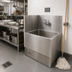 Thumbnail image #2 for John Boos Mop Sink Wainscoting Add-On Wall Guard, Rear & Right, for 20 x 16 Bowl