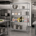 Thumbnail image #2 for Metro Super Erecta 4-Shelf Starter Wire Shelving Unit, 36W x 21D x 63H, Chrome Plated