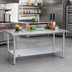 Thumbnail image #2 for Duke 84-Inch x 24-Inch Stainless Steel Work Table with Galvanized Undershelf