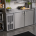 Thumbnail image #2 for Glastender 52-Inch One-Zone Pass-Thru Low Profile Back Bar Cooler, Two-Section, Front-Serviced, R290