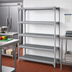 Thumbnail image #3 for Cambro Camshelving Premium 21 x 42 Inch 5-Shelf Vented Shelf Kit, Speckled Gray
