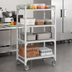 Thumbnail image #3 for Cambro Camshelving Premium High Density 4-Shelf Vented Mobile Starter Unit, 21 in. Deep x 60 in. Long x 67-1/4 in. High, Speckled Gray